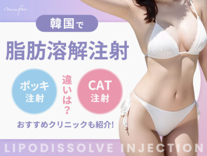 韓国で脂肪溶解注射！ポッキ注射・CAT注射との違いは？おすすめクリニックも紹介